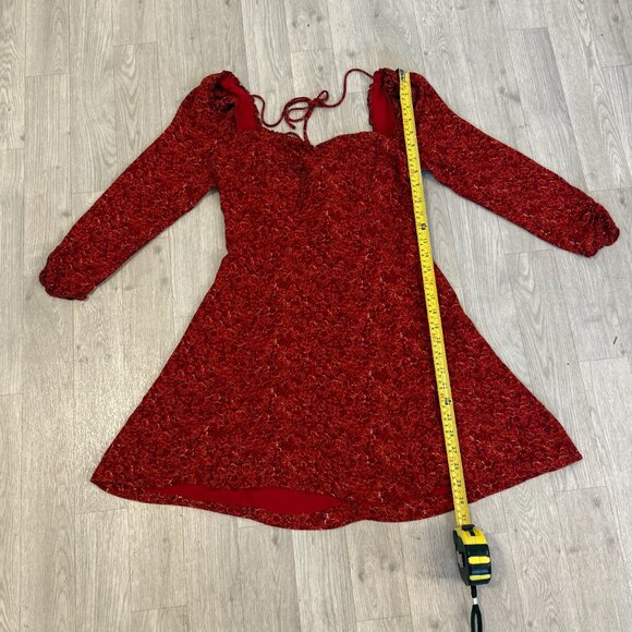 Reformation Remi Dress Red - Size 12 - Picture 5 of 5